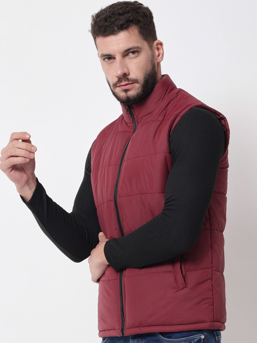 Kotty Men Maroon Outdoor Puffer Jacket