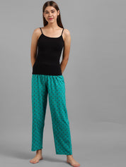 Kotty Women Green Printed Lounge Pants