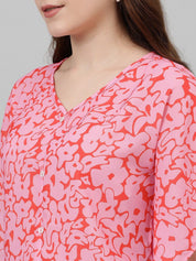 Kotty Batwing Sleeves Printed Top