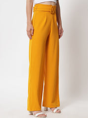 Kotty Pack Of 2 Women Relaxed Straight Fit High-Rise Pleated Trousers