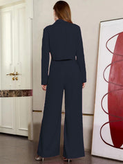 KOTTY BIZwear Crop Blazer With Trouser Co-Ords