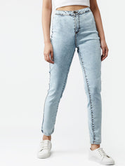 Kotty Women Blue Skinny Fit High-Rise Clean Look Jeans