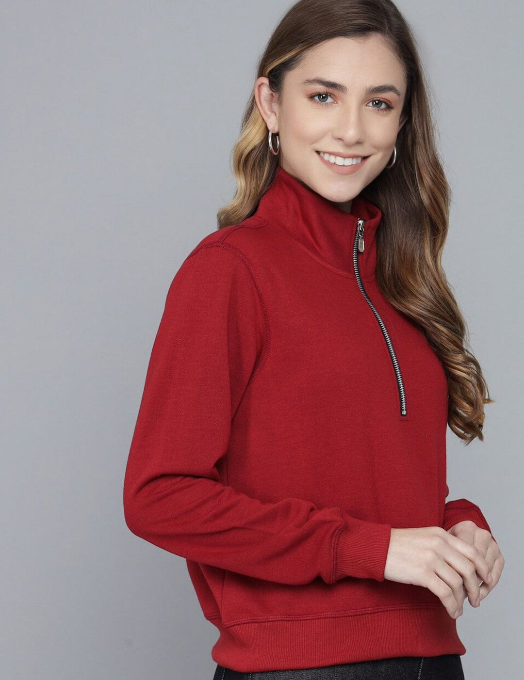 Kotty Women Maroon Sweatshirt