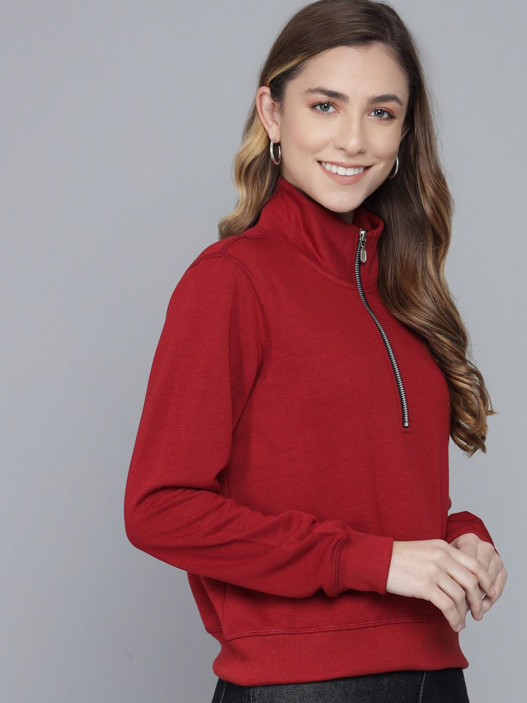 Kotty Women Maroon Sweatshirt