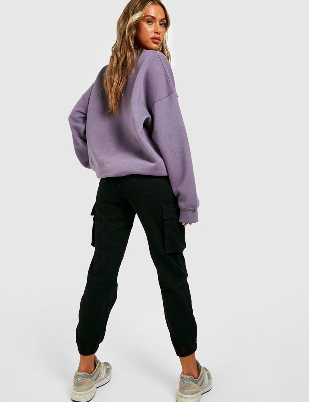 Kotty Women Jean Jogger High-Rise Clean Look Stretchable Cropped Jeans