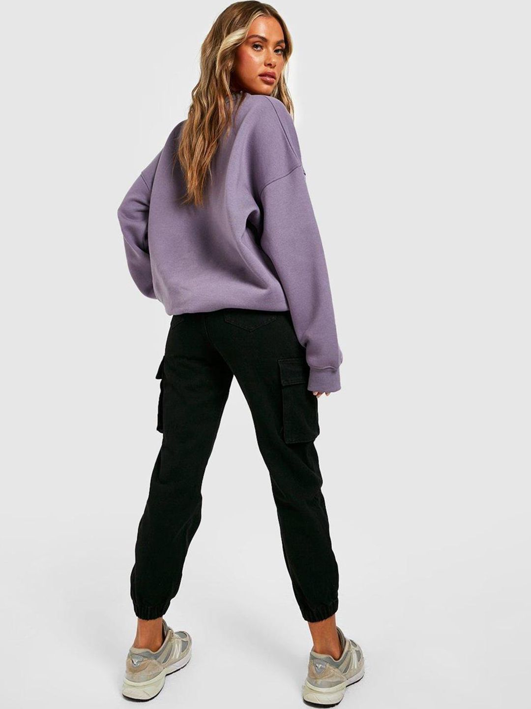 Kotty Women Jean Jogger High-Rise Clean Look Stretchable Cropped Jeans