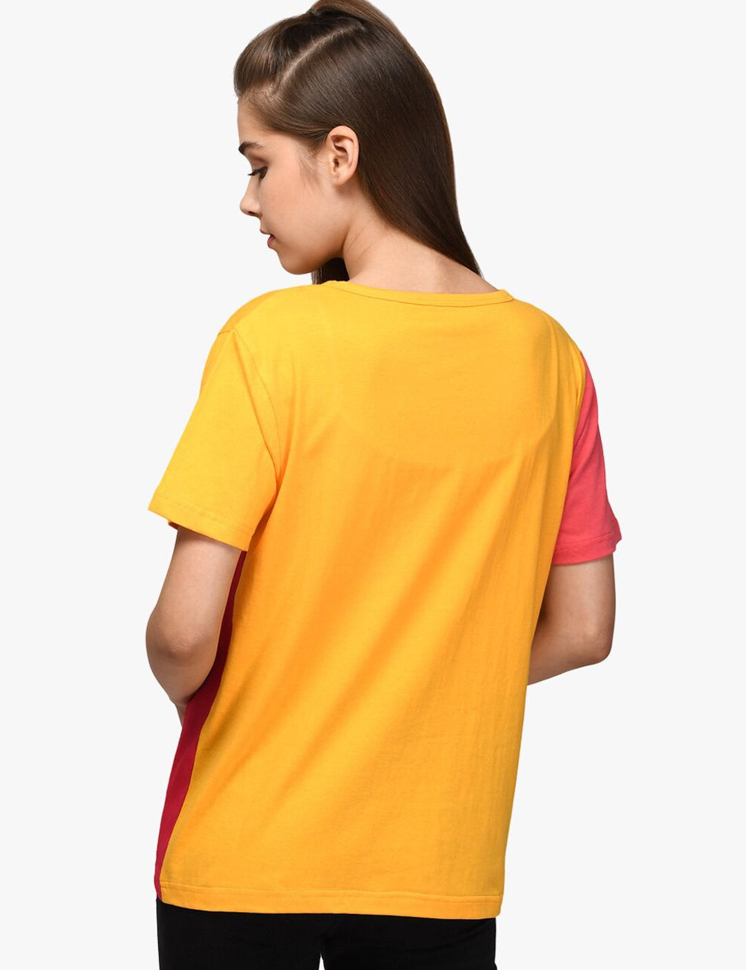 Kotty Women Pack Of 2 Colourblocked Round Neck T-shirt