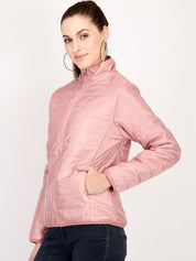 Kotty Women Pink Solid Insulator Padded Jacket