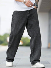 Kotty Men Men Straight Fit Mid-Rise Stretchable Jeans