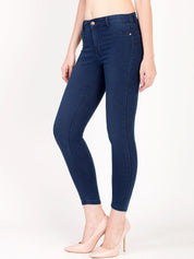 Kotty Women Navy Blue Skinny Fit High-Rise Clean Look Jeans