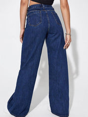 KOTTY Basics Women Jean Straight Fit High-Rise Clean Look Stretchable Cotton Jeans