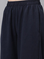 KOTTY Basics Women High-Rise Wide-Leg Track Pants