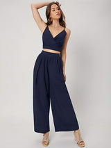 Kotty Shoulder Straps Top With Trousers