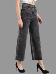 Kotty Women Flared High-Rise Cotton Lycra Stretchable Jeans