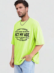 Kotty Men Printed V-Neck Applique T-shirt