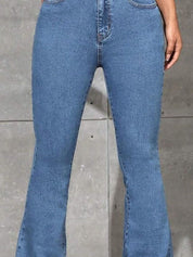 Kotty Women Bootcut High-Rise Clean Look Stretchable Jeans