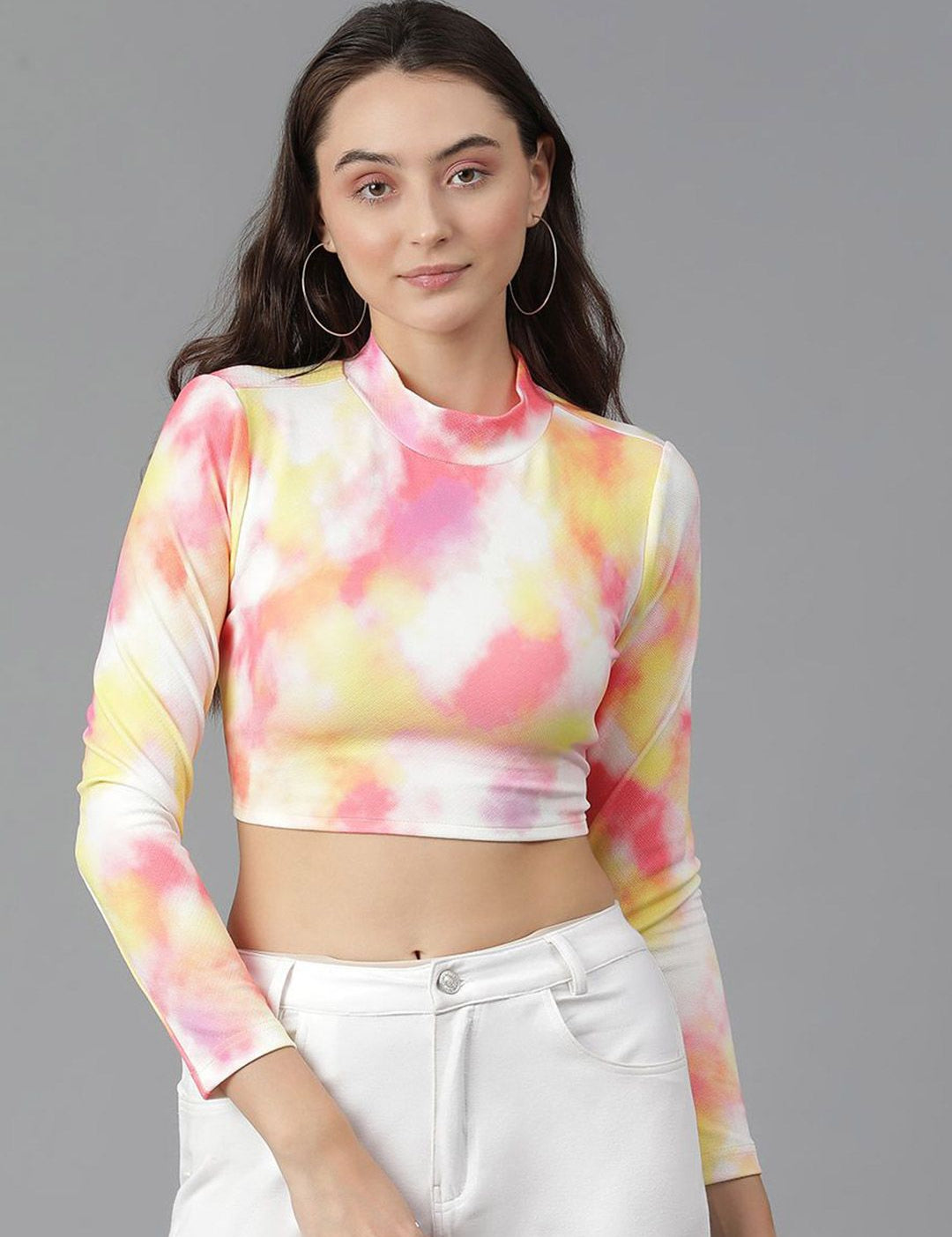 Kotty Print Crop Top