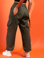 Kotty Women Relaxed High-Rise Easy Wash Joggers Trousers