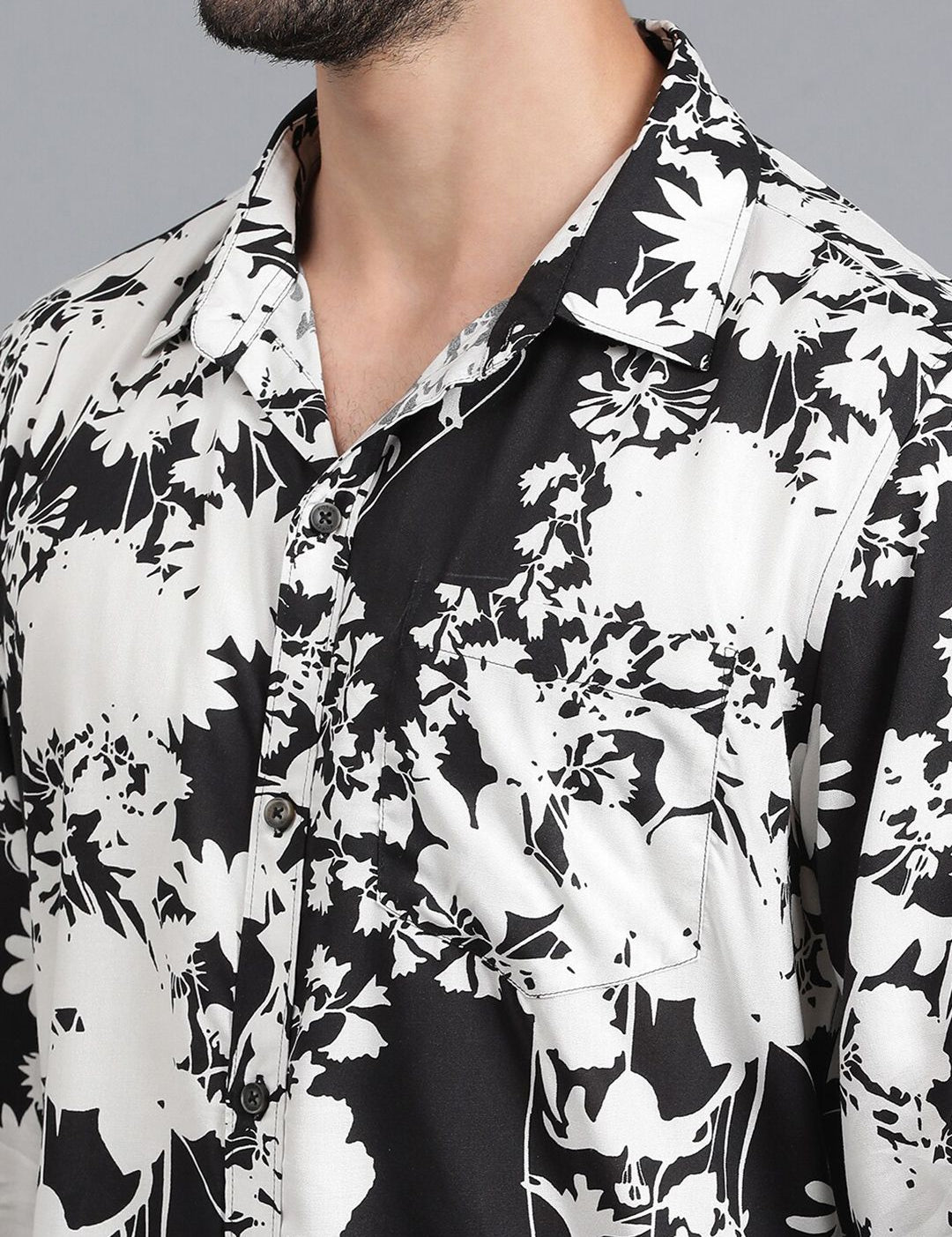 Kotty New Relaxed Fit Floral Printed Casual Shirt