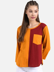 Kotty Women Pack Of 2 Colourblocked Round Neck T-shirt