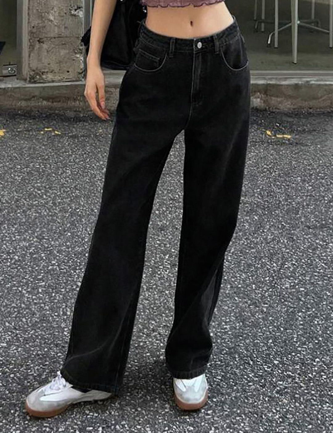 Kotty Women Straight Fit High-Rise Stretchable Jeans