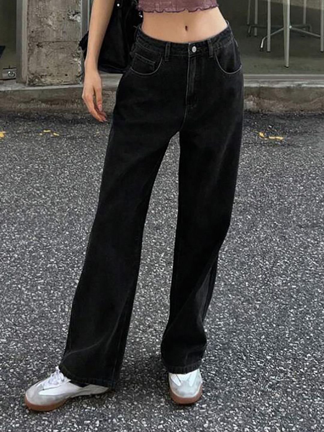 Kotty Women Straight Fit High-Rise Stretchable Jeans