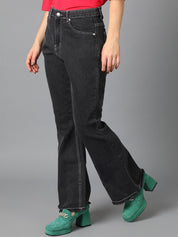 Kotty Women Jean Bootcut High-Rise Cotton Stretchable Jeans