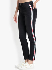 Kotty Women Black Skinny Fit High-Rise Clean Look Jeans