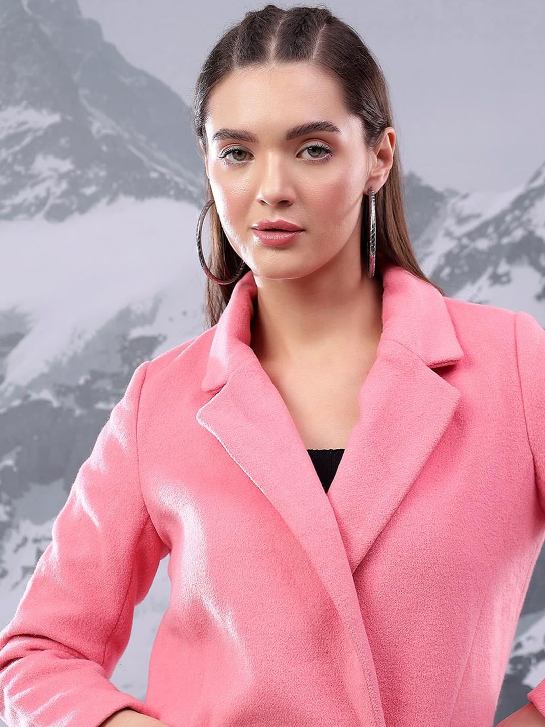 Kotty Women Regular Fit Single-Breasted Cotton Overcoat