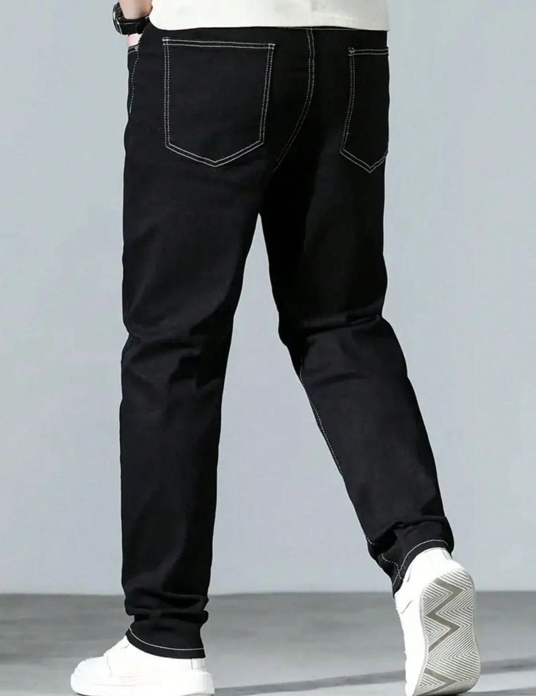 Kotty Men Slim Fit Mid-Rise Clean Look Cotton Stretchable Jeans