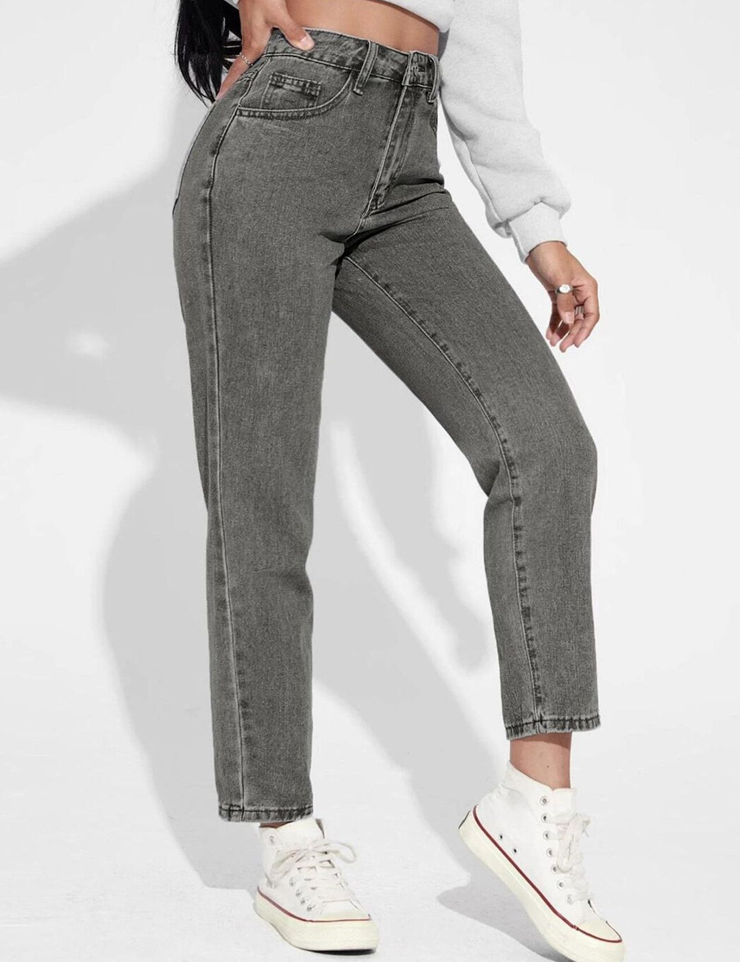 Kotty Women Grey Jean High-Rise Stretchable Jeans