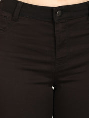 Kotty Women Black Skinny Fit High-Rise Clean Look Stretchable Jeans
