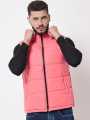 Kotty Men Pink Outdoor Puffer Jacket