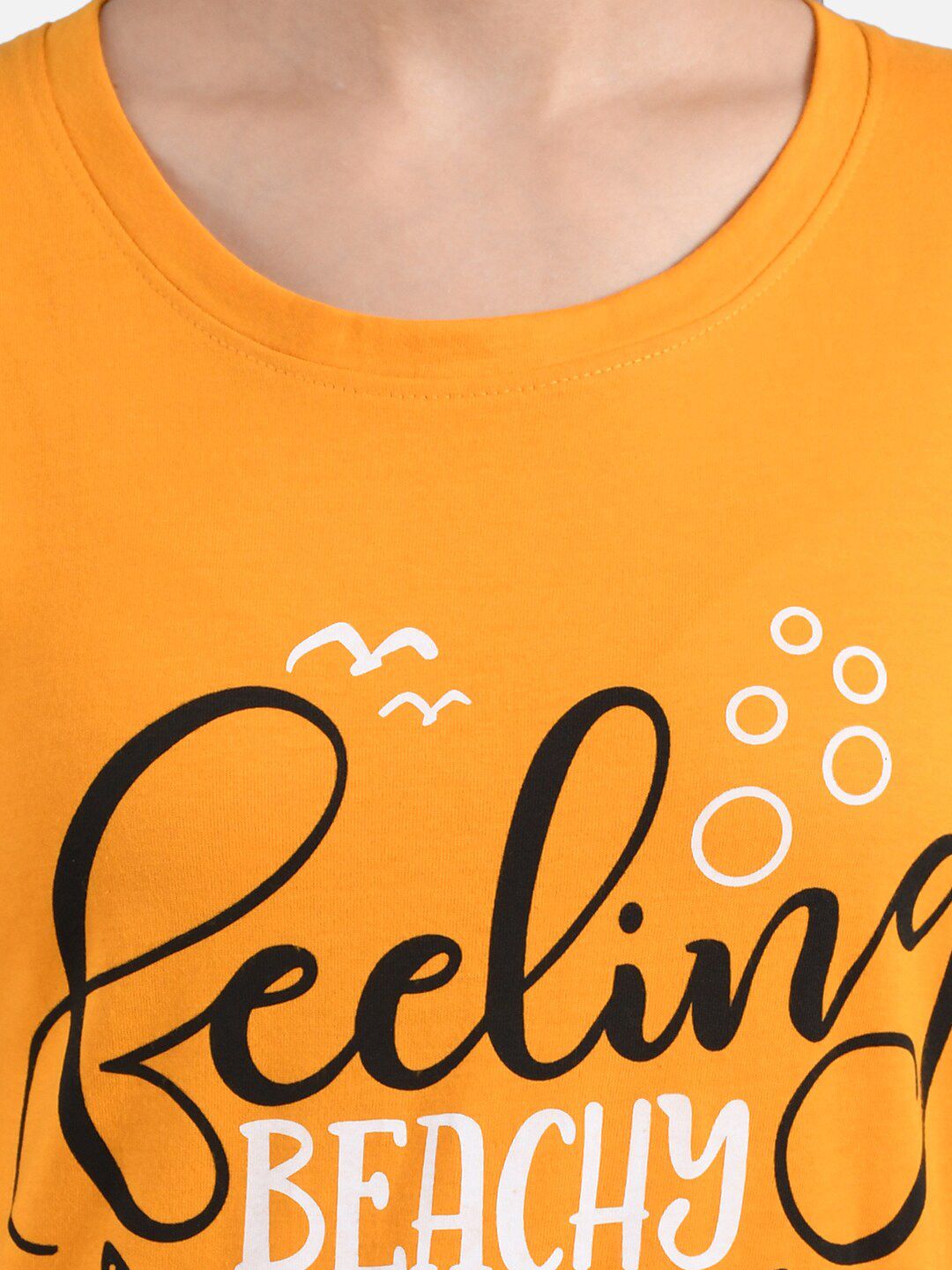 Kotty Women Pack of 2 Printed Round Neck T-shirts