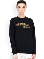 Kotty Women Black Printed Sweatshirt