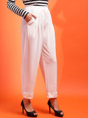 Kotty Women Relaxed High-Rise Easy Wash Pleated Trousers