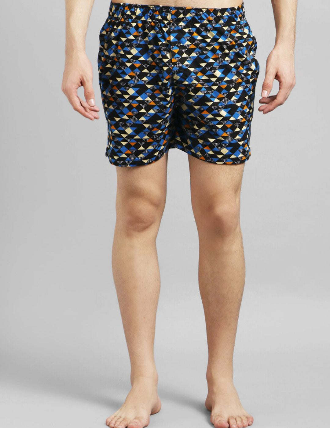 Kotty Men Black & Blue Printed Boxers KTTMENSBOXER47S