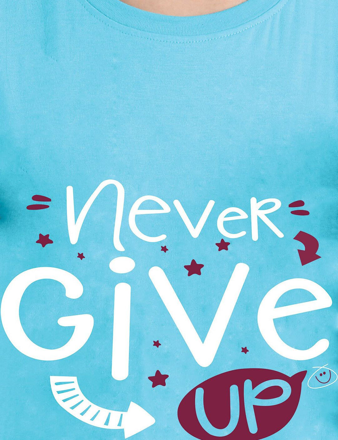 Kotty Typography Printed Round Neck T-shirt