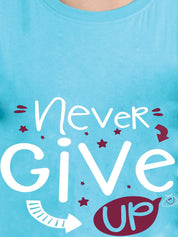 Kotty Typography Printed Round Neck T-shirt