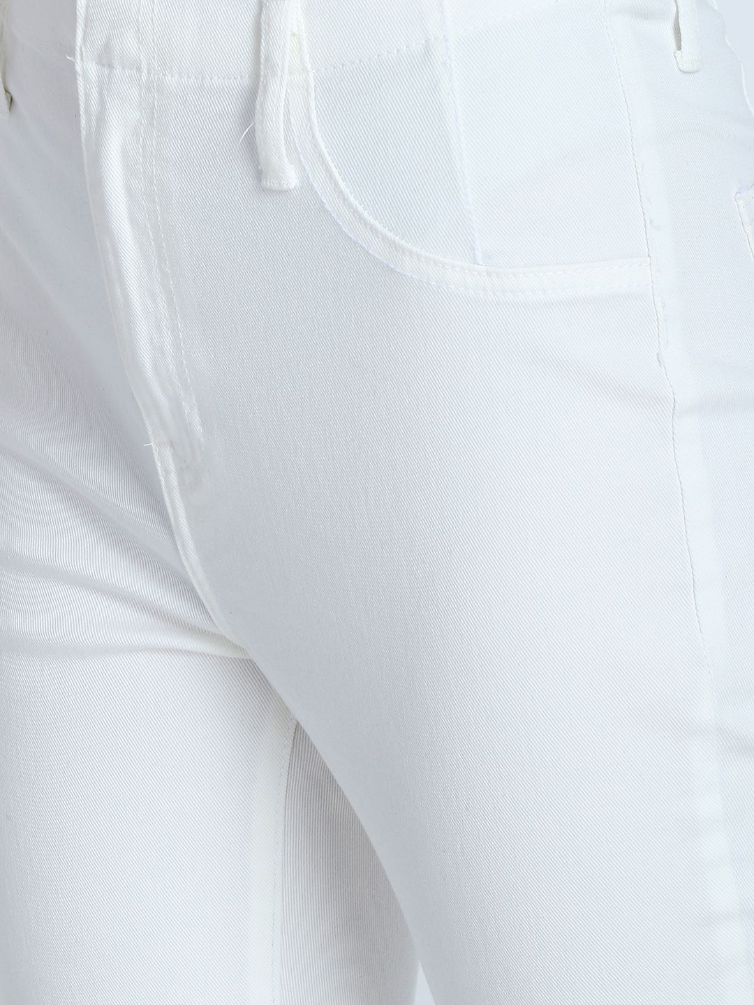 Kotty Women White Skinny Fit High-Rise Clean Look Jeans