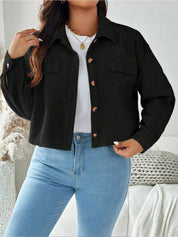 CURVE BY KOTTY Women Solid Spread Collar Regular Fit Casual Shirt