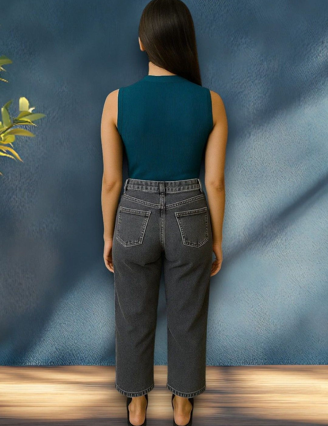 Kotty Women Regular Fit High-Rise Faded Stretchable Jeans