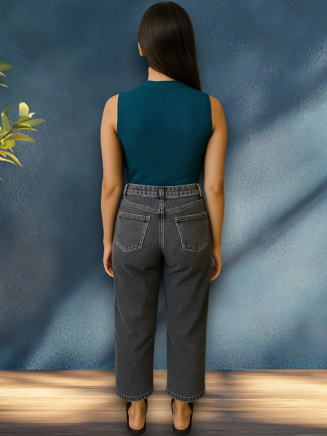 Kotty Women Regular Fit High-Rise Faded Stretchable Jeans