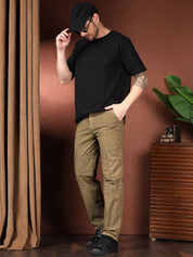 Kotty Men Relaxed Easy Wash Cargos Trousers