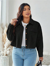 CURVE BY KOTTY Women Solid Spread Collar Regular Fit Casual Shirt