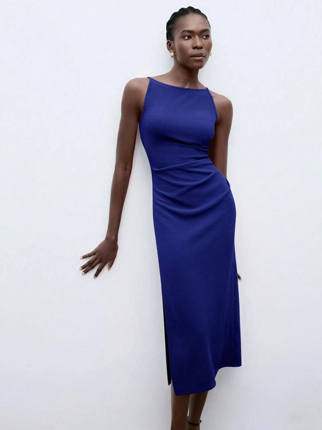 Kotty Women Boat Neck Bodycon Dress