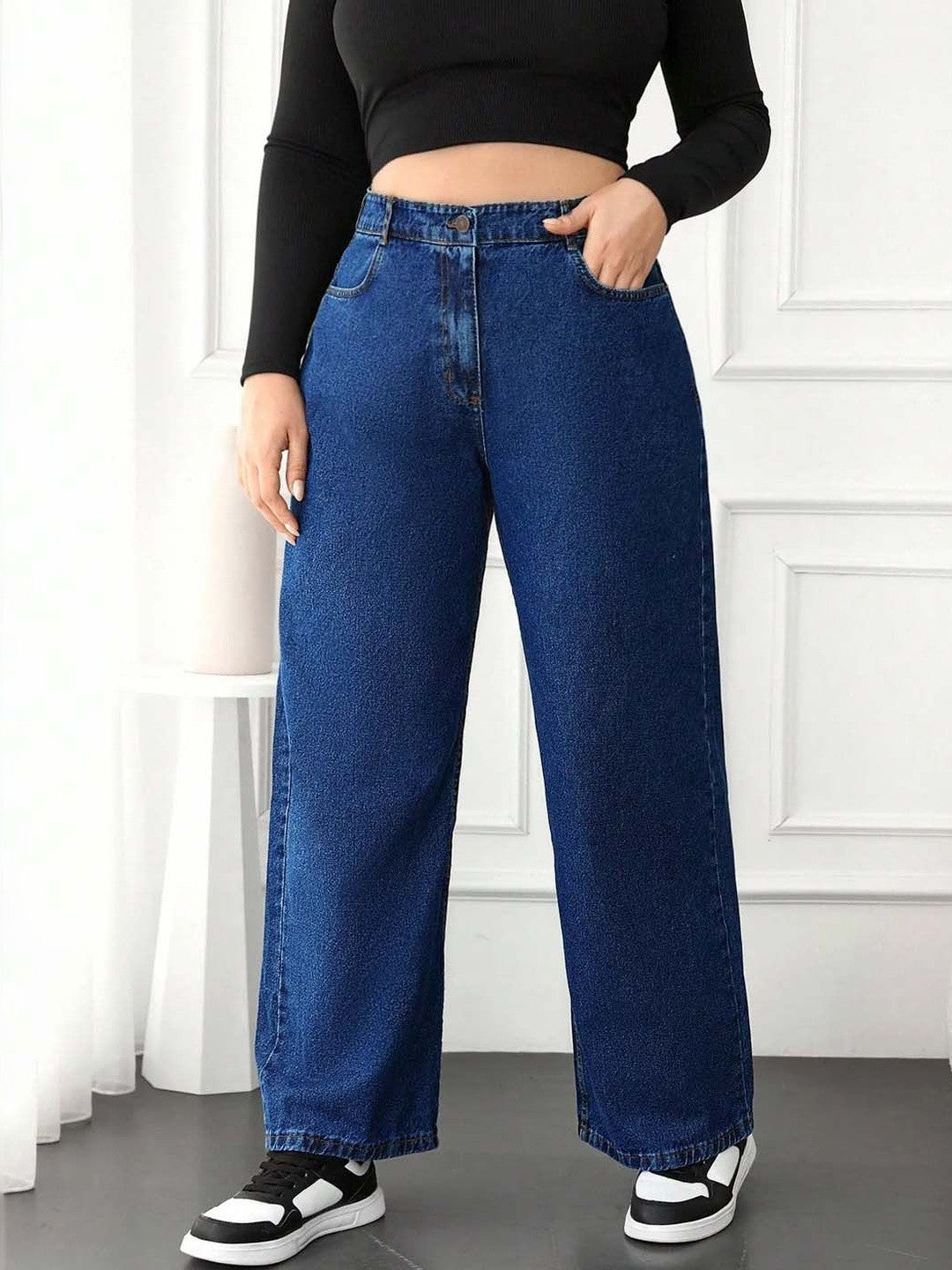 Kotty Women Premium Cotton Relaxed Denim Jeans