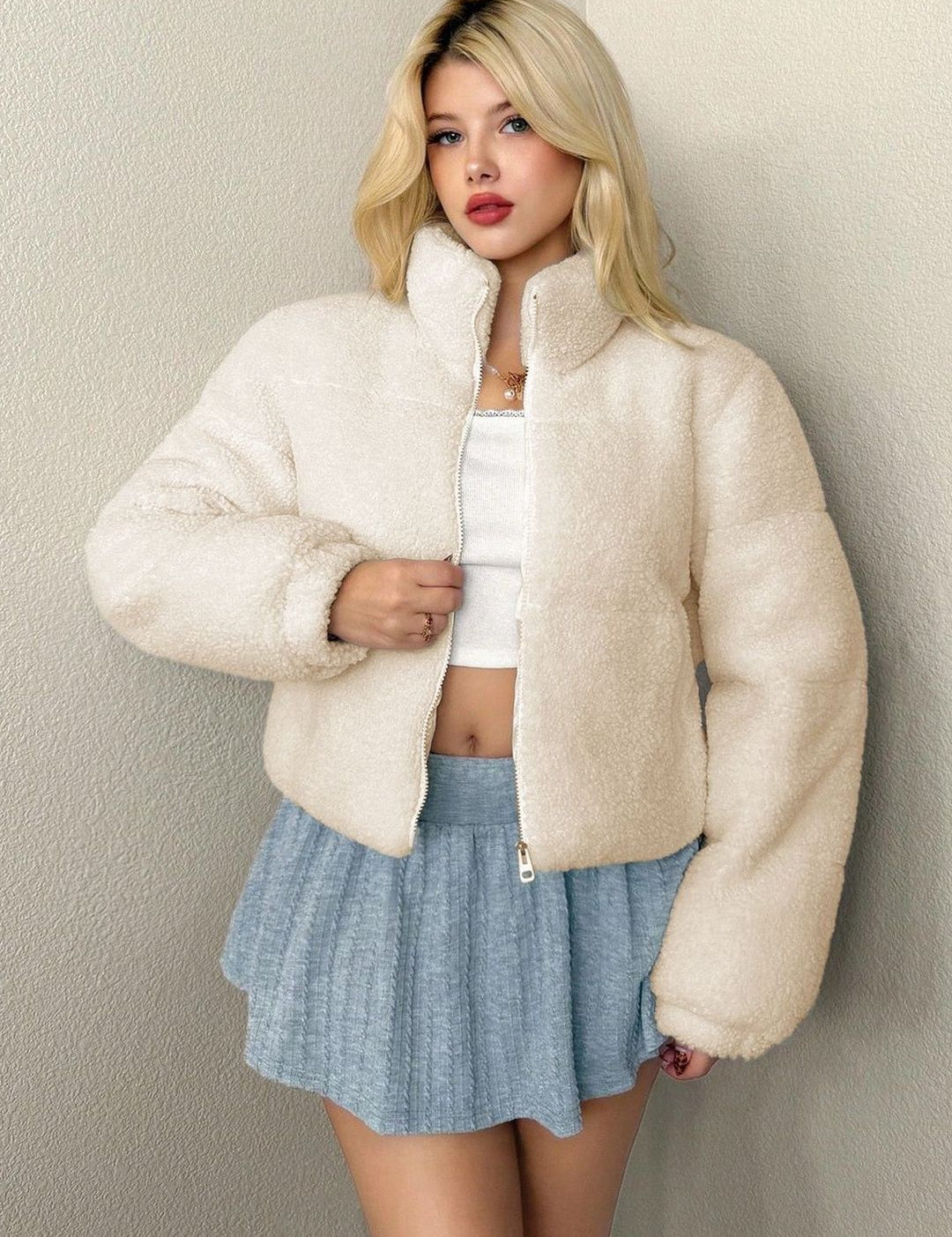 Kotty Women Woollen Open Front Jacket