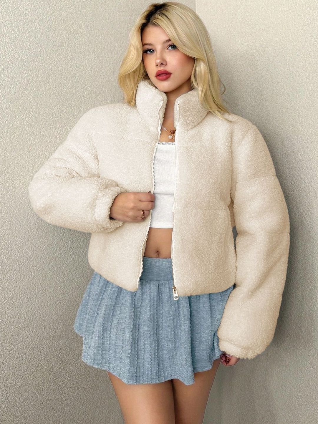 Kotty Women Woollen Open Front Jacket