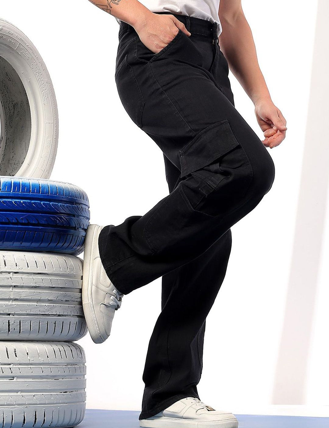 Kotty Men Comfort Regular Fit Mid-Rise Stretchable Jeans